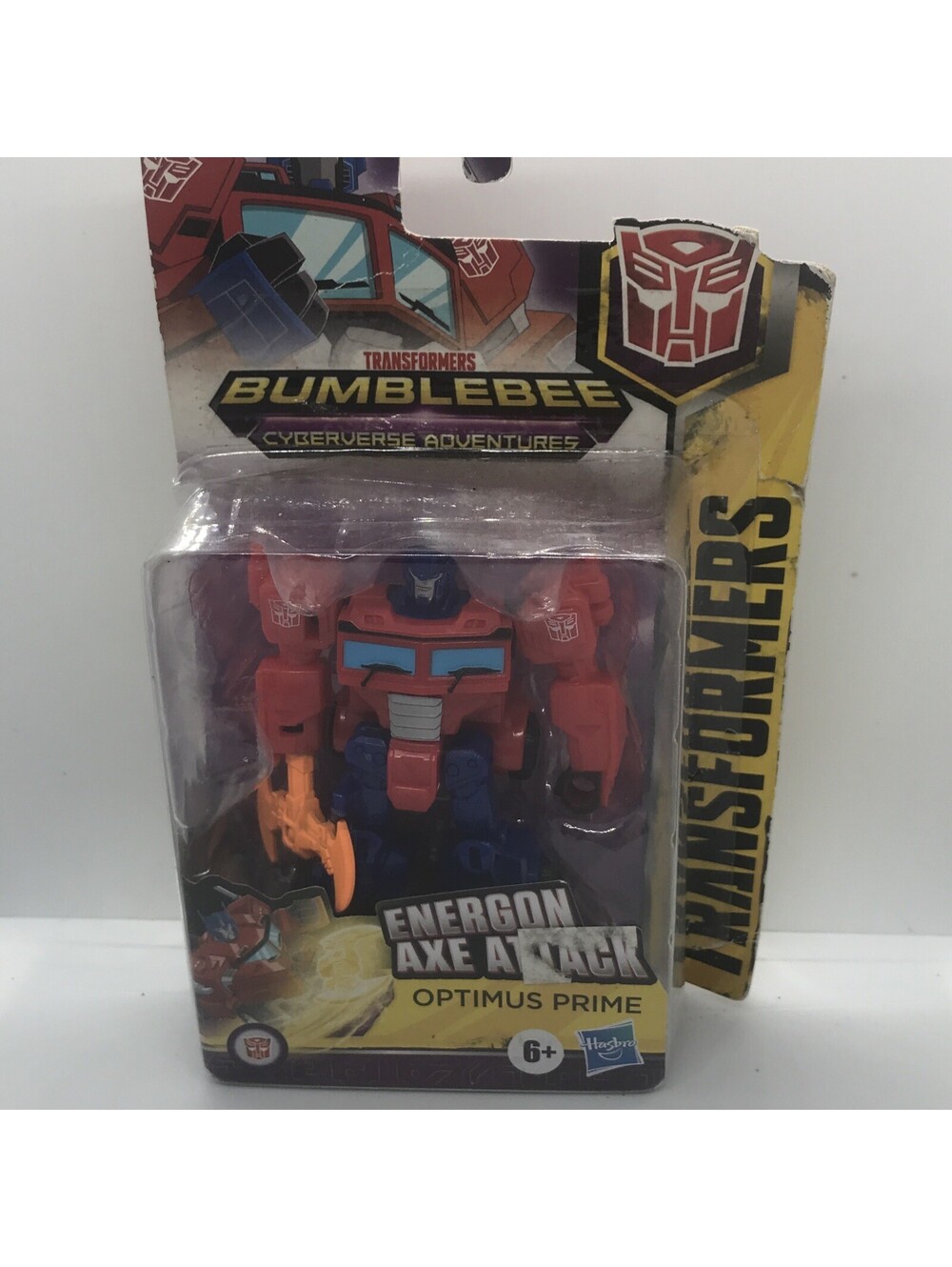 Transformers Cyberverse Adventures Energon Axe Attack Optimus Prime Taped Bubble